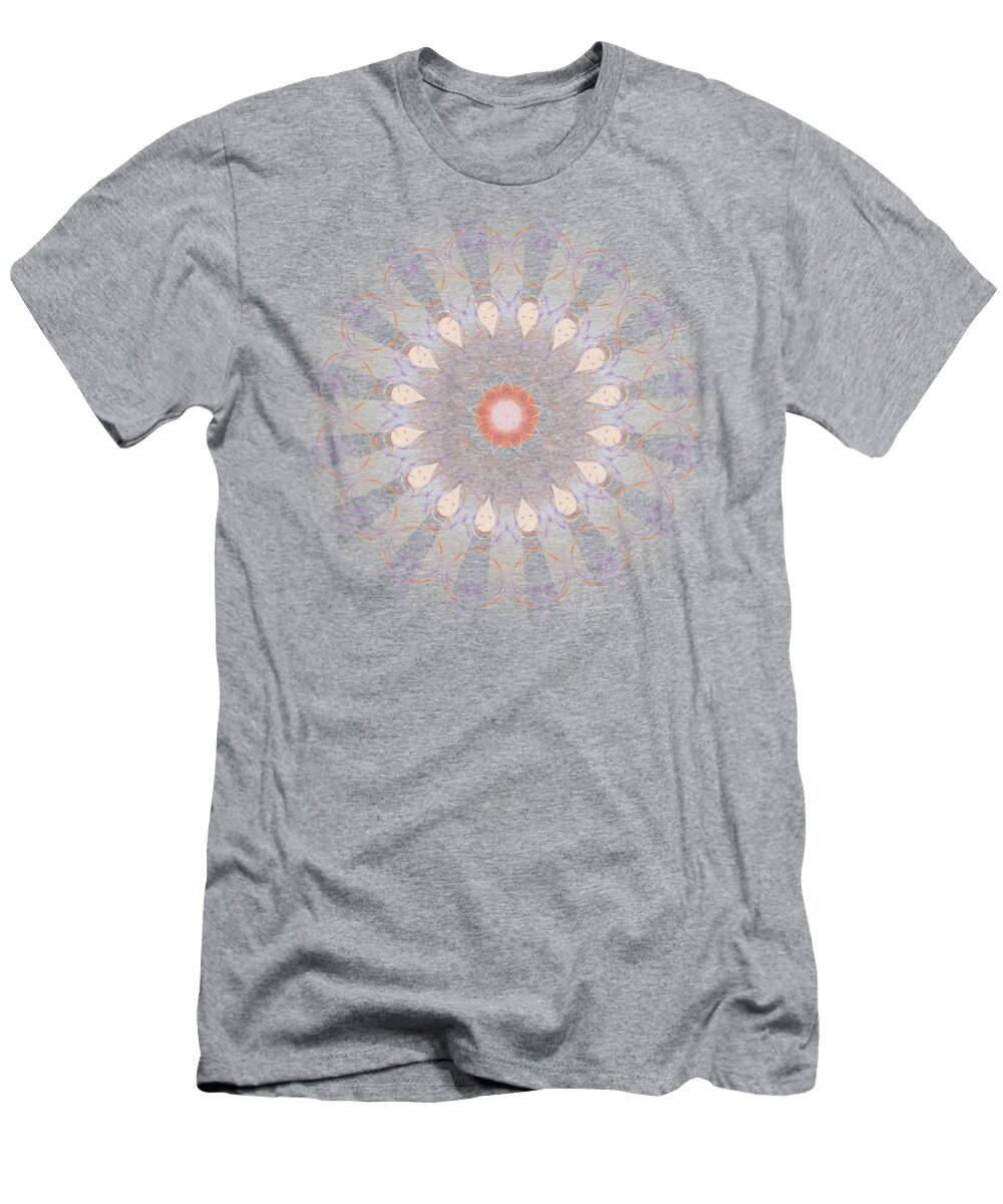 Mandalas T-Shirt featuring the digital art Angel of Creativity Mandala by Isabella Zietsman