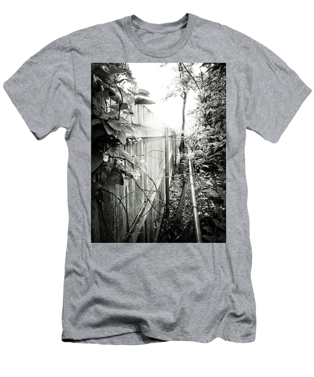 Fences T-Shirt featuring the photograph Another Look Between the Fences by W Craig Photography