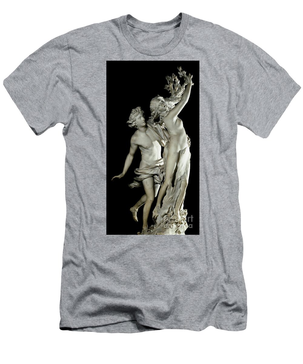 Apollo T-Shirt featuring the photograph Apollo With Daphne By Gian Lorenzo Bernini, Detail by Gian Lorenzo Bernini