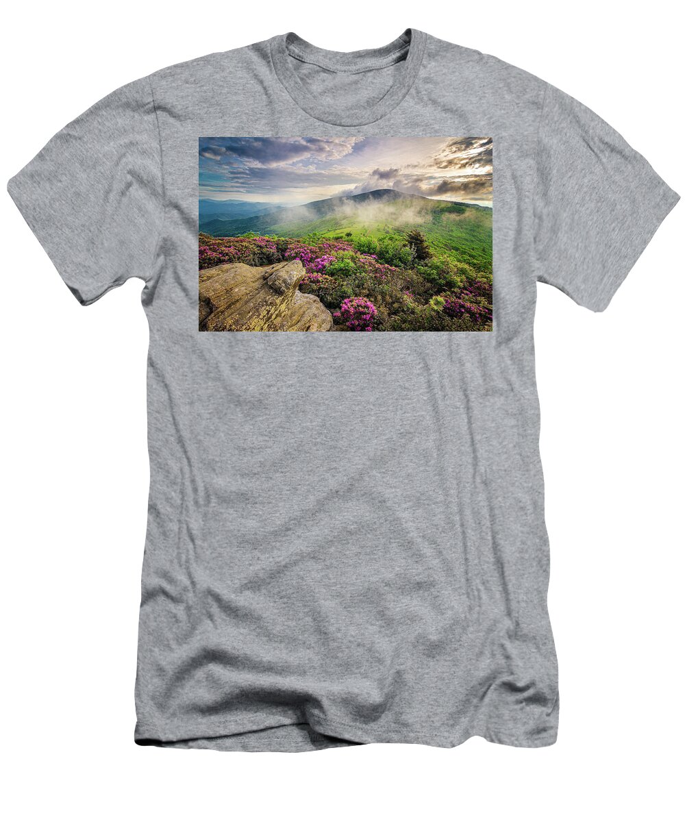 Outdoors T-Shirt featuring the photograph Appalachian Trail NC TN Roan Mountain Majesty by Robert Stephens