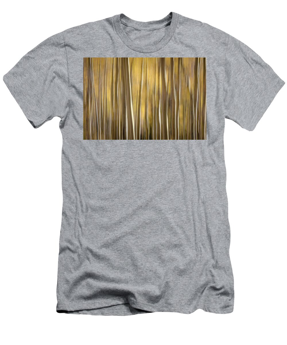 Trees T-Shirt featuring the photograph Aspen in Motion by Mary Lee Dereske