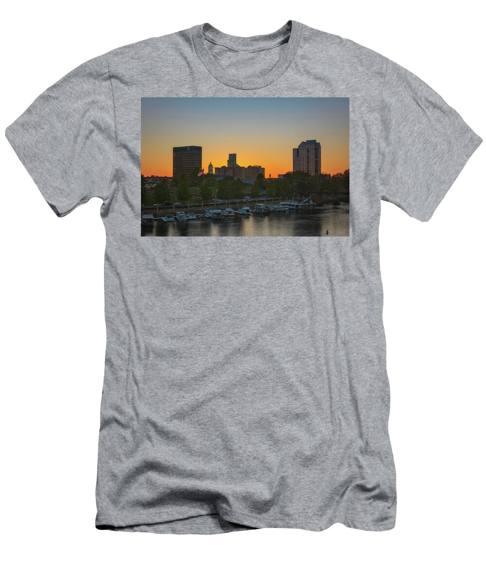 Sunset T-Shirt featuring the photograph Augusta Sunset-1 by John Kirkland
