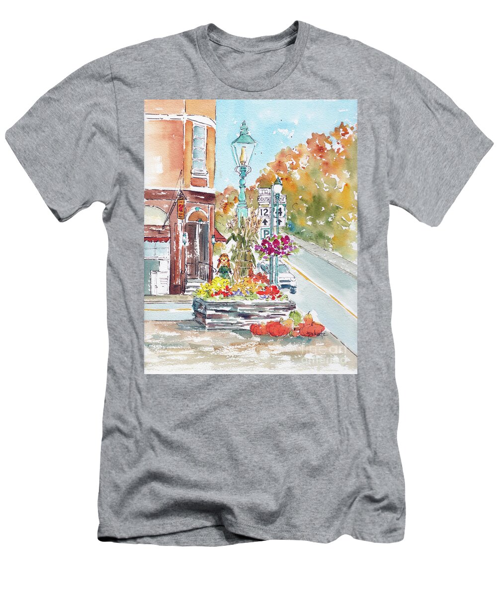 Impressionism T-Shirt featuring the painting Autumn In Vermont by Pat Katz
