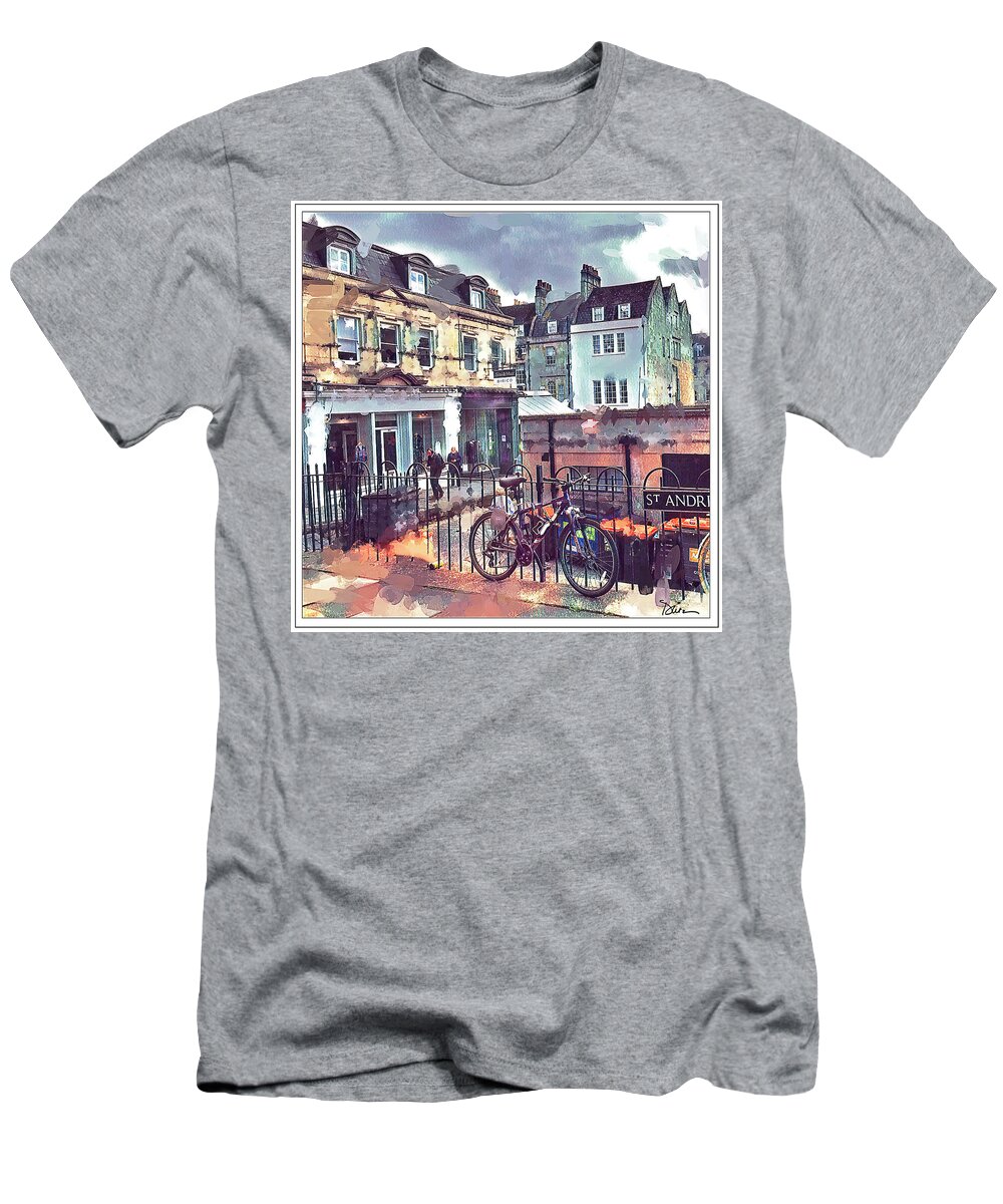 Bath T-Shirt featuring the photograph Awaiting the Storm in Bath by Peggy Dietz