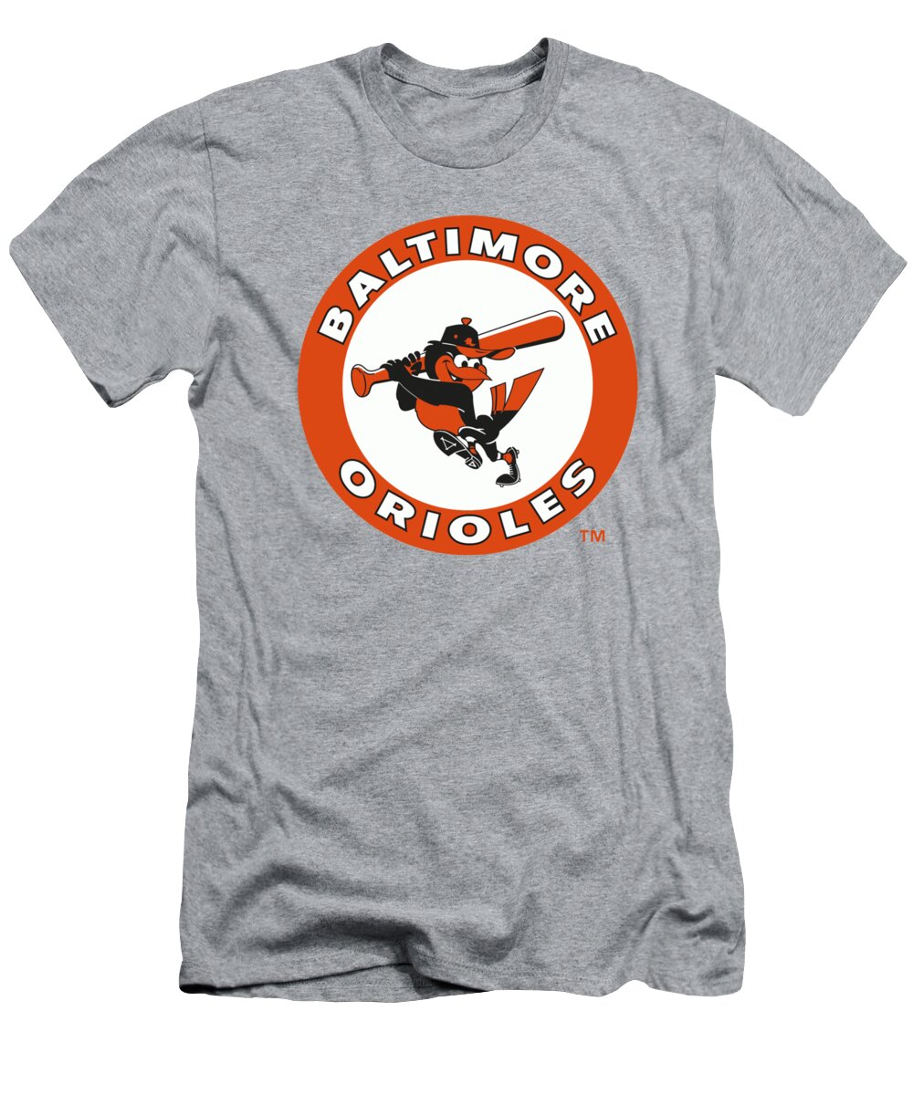 MLB Productions Youth Heathered Gray Baltimore Orioles Team Baseball Card T-Shirt Size: Extra Large