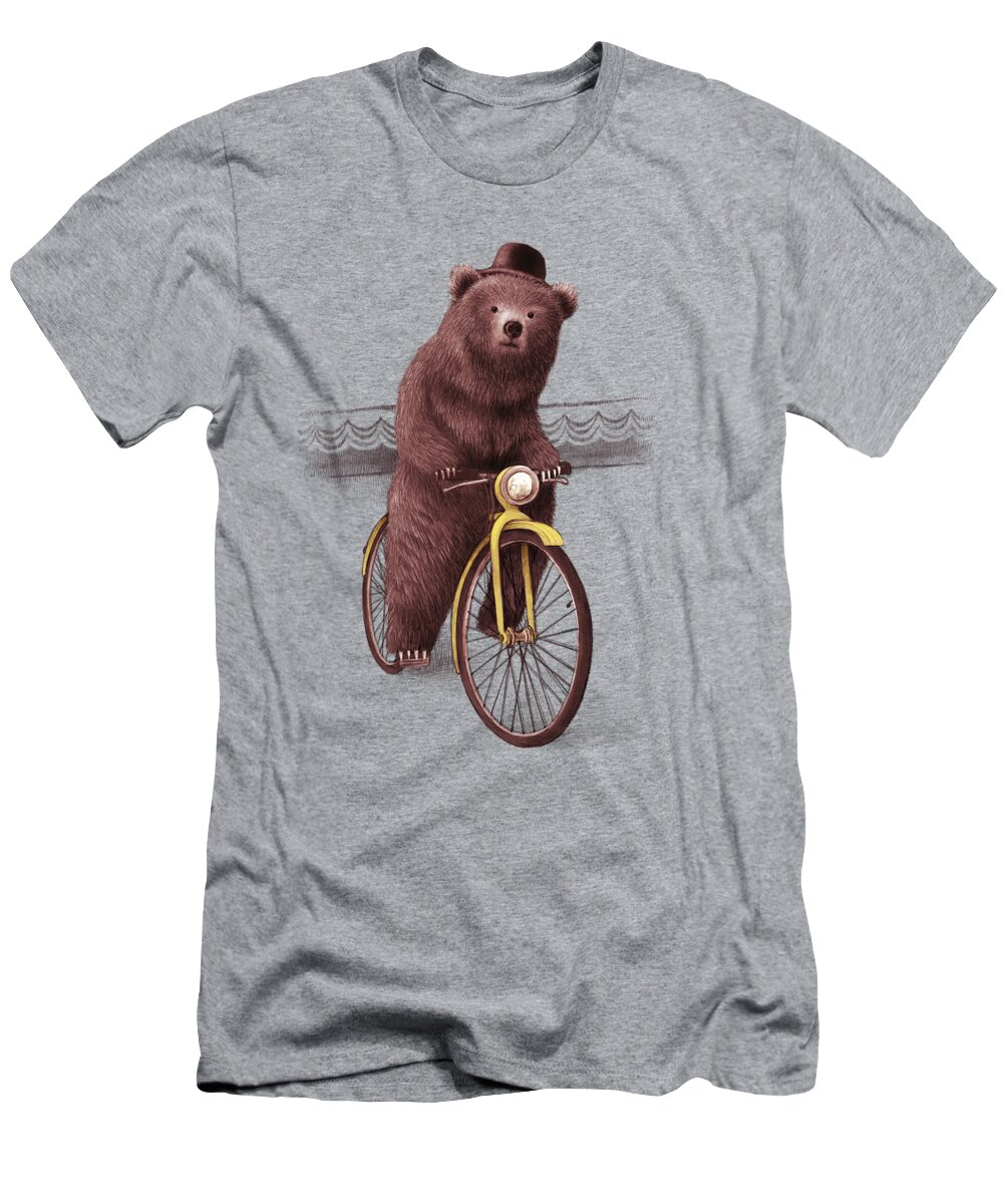 Bear T-Shirt featuring the drawing Barnabus by Eric Fan