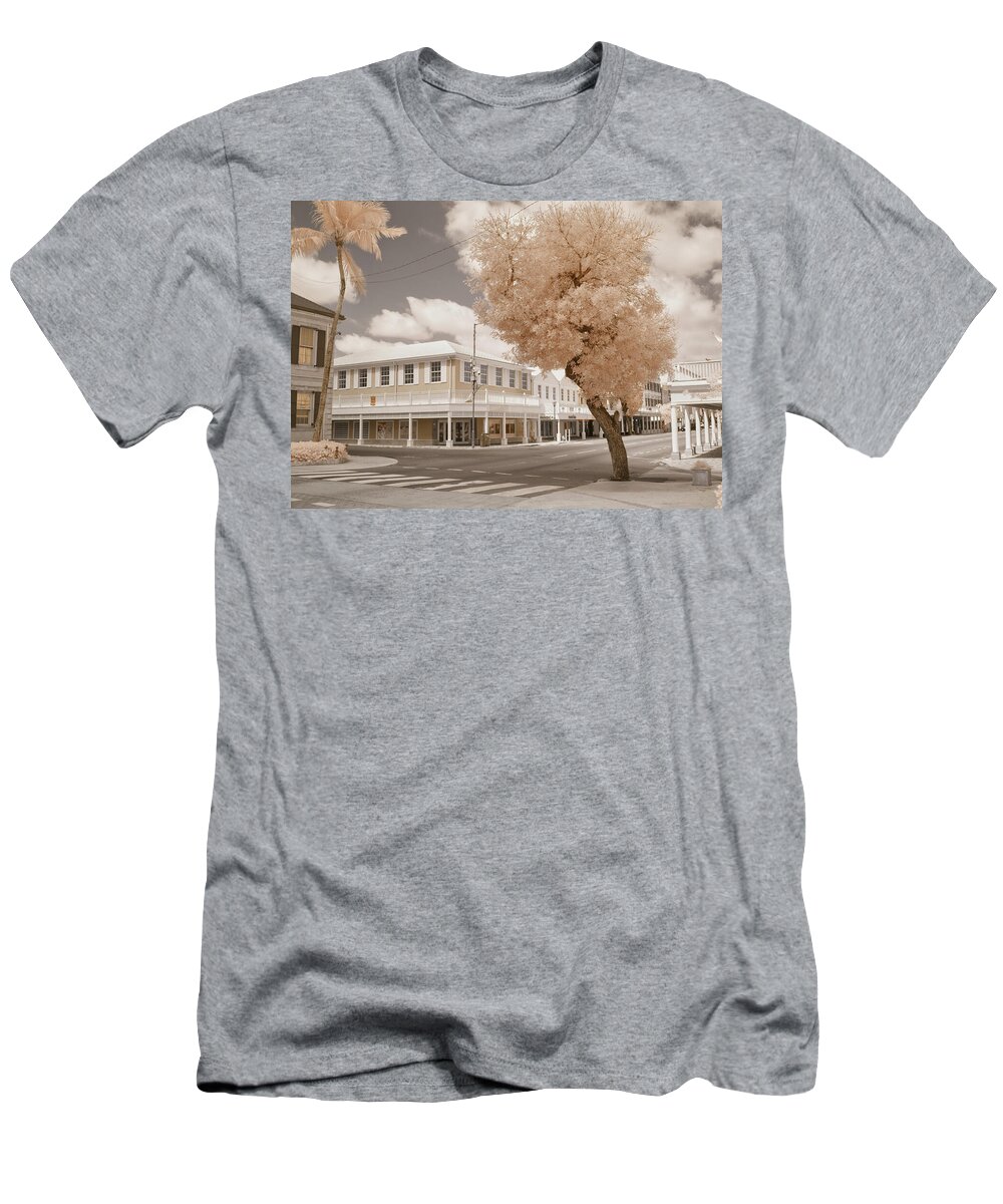 Infrared Photography T-Shirt featuring the photograph Bay and Parliament Street by Gian Smith