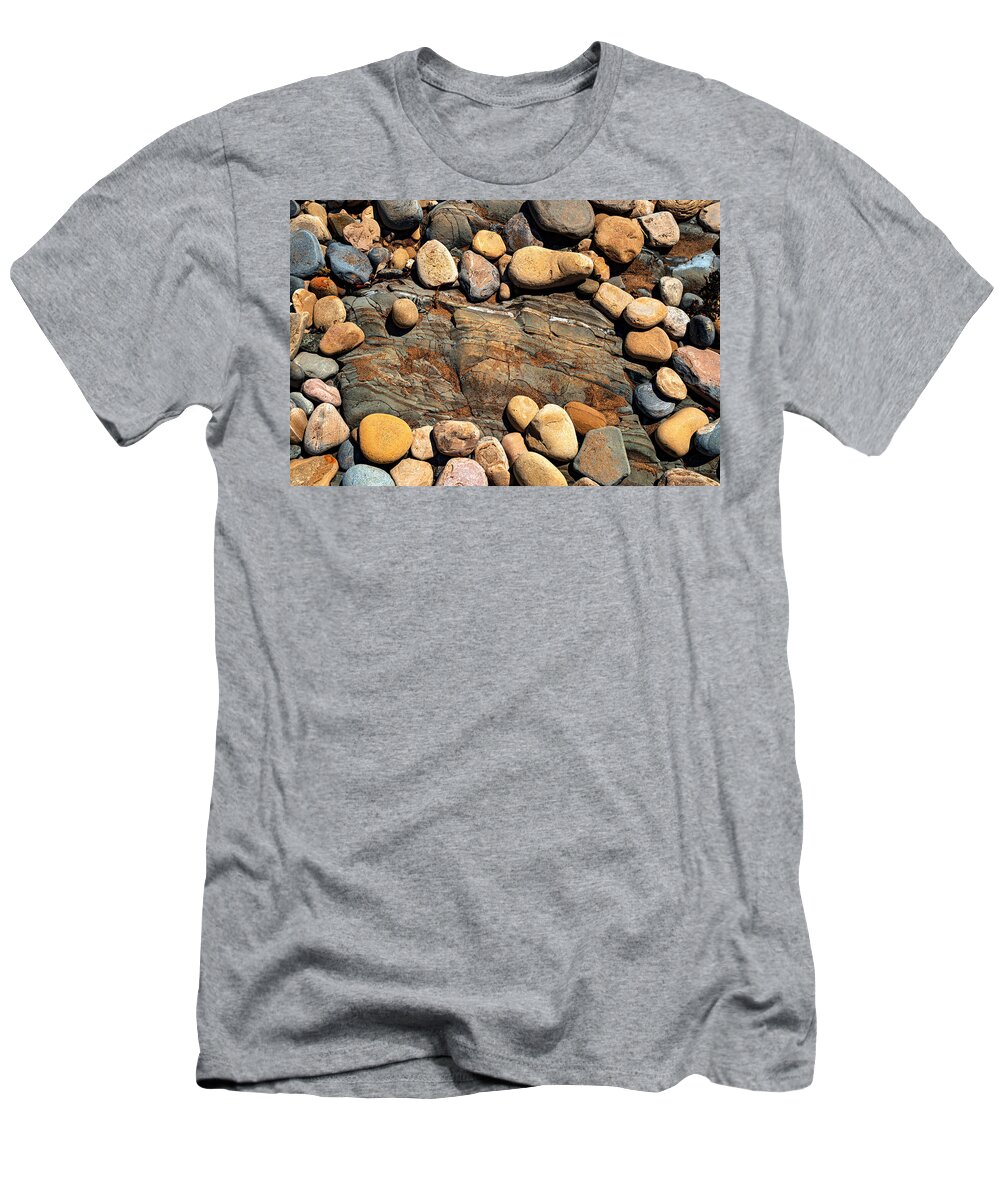 Abalone Cove T-Shirt featuring the photograph Beach Rocks At Abalone Cove by Craig Brewer