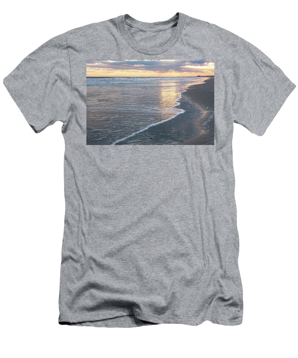 Beach T-Shirt featuring the photograph Beach Sunset Along the Crystal Coast of North Carolina by Bob Decker