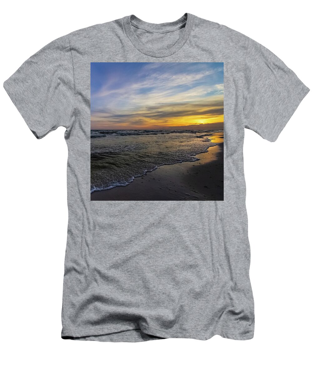 Sunset T-Shirt featuring the photograph Beach Sunset by David Beechum
