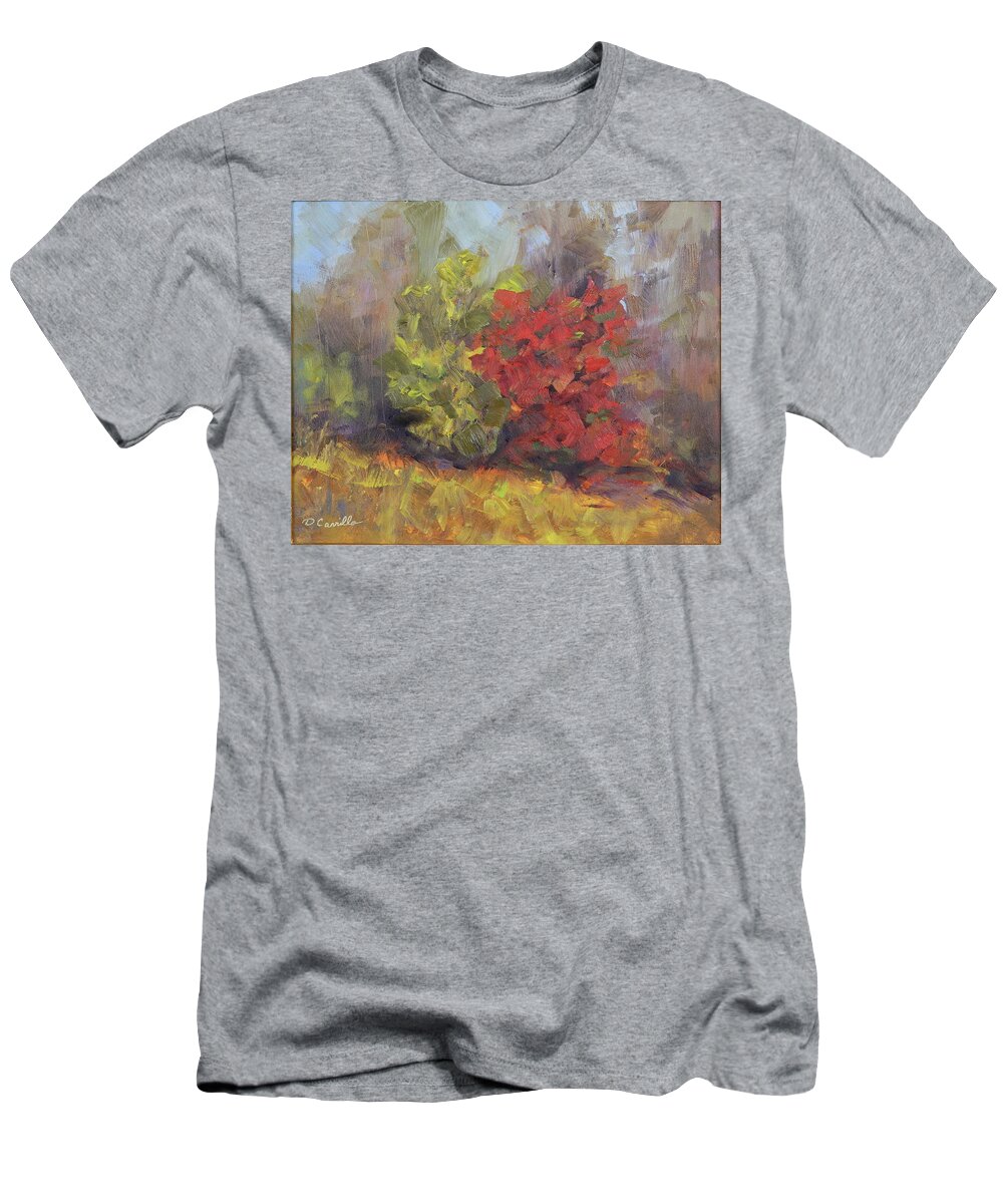 Impressionistic Painting T-Shirt featuring the painting Beauty in the Park by Donna Carrillo