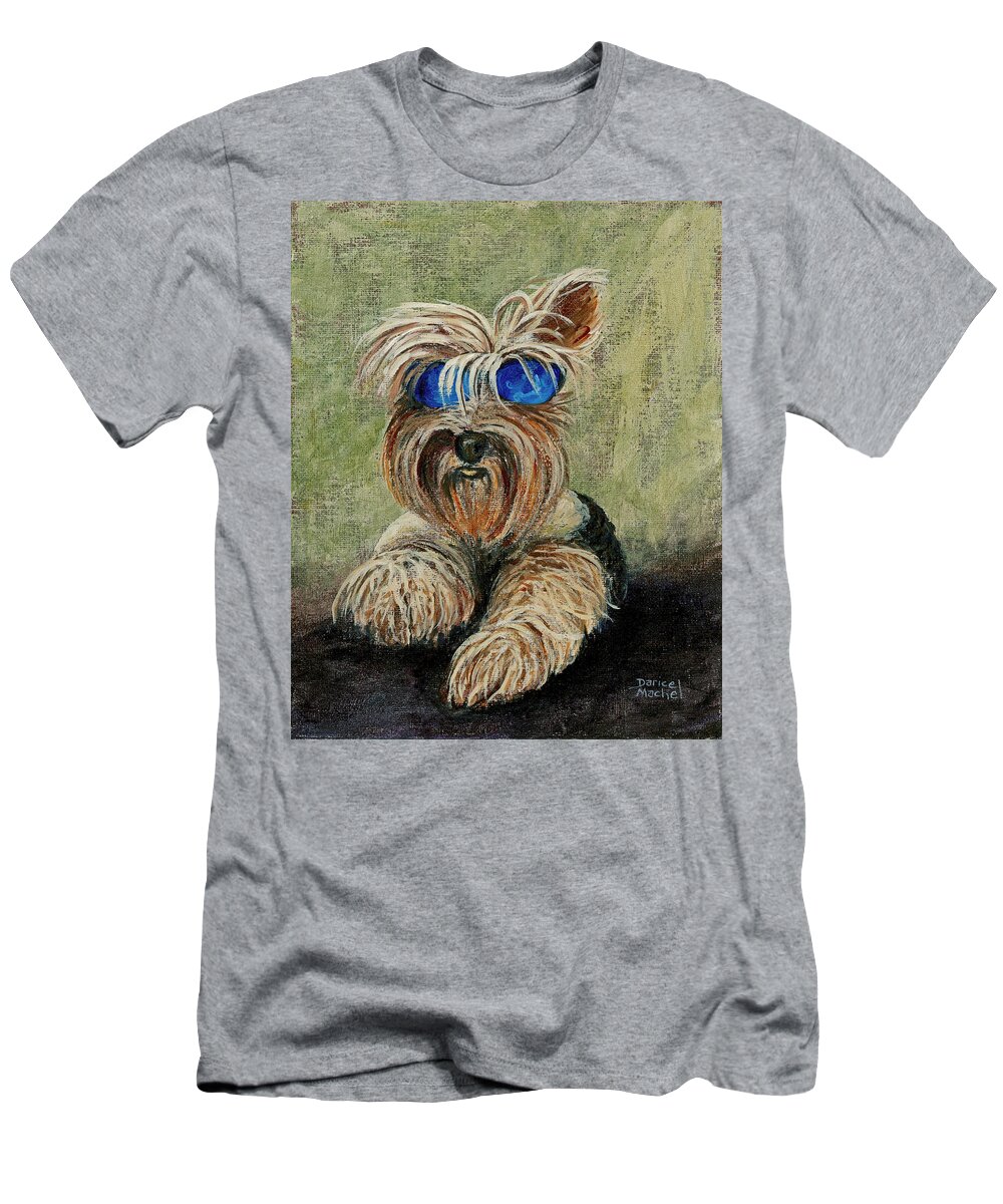 Dog T-Shirt featuring the painting Bella by Darice Machel McGuire