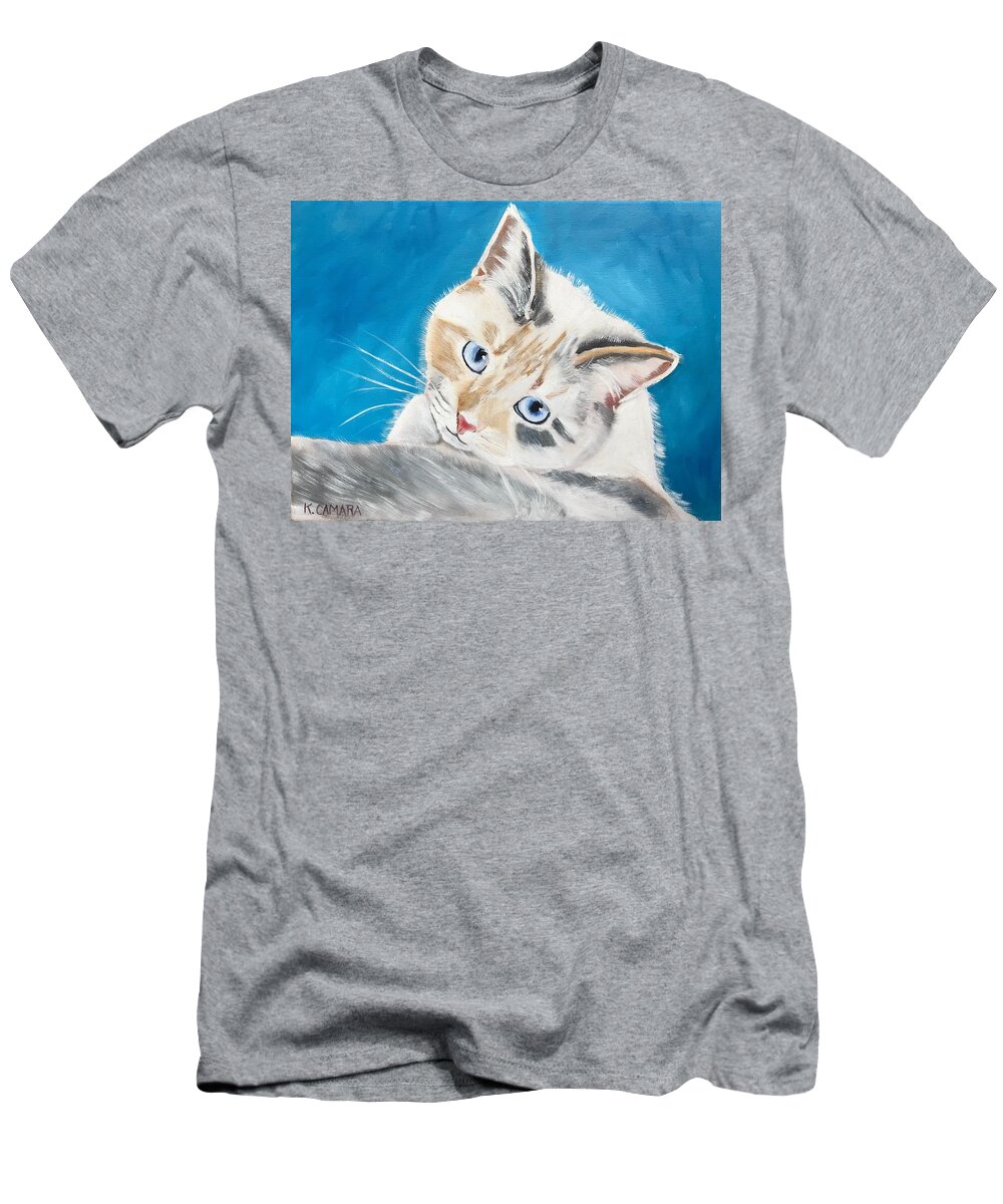 Pets T-Shirt featuring the painting Bella by Kathie Camara