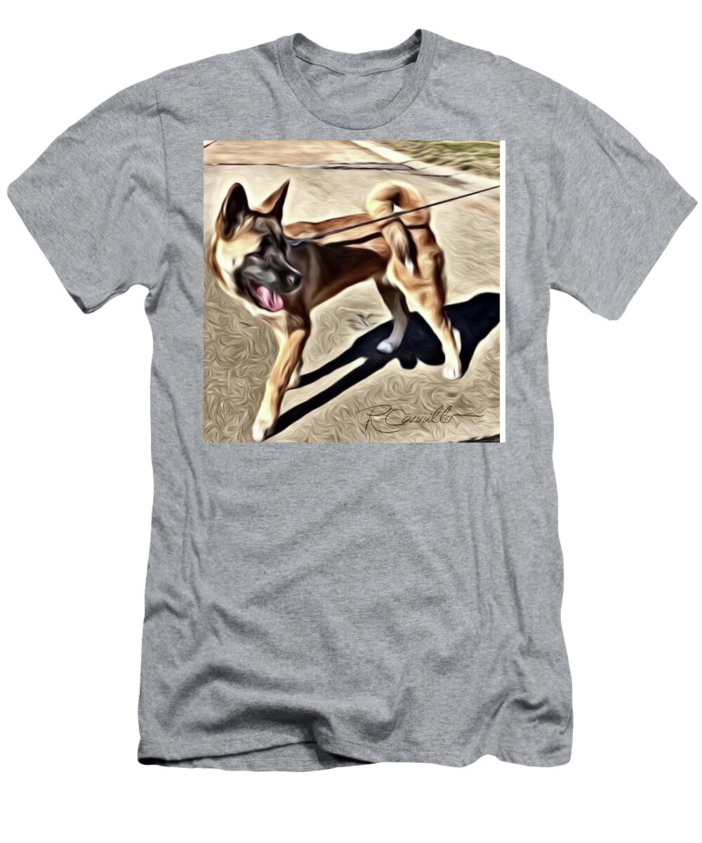 Akita Pup T-Shirt featuring the photograph Betty by Ruben Carrillo