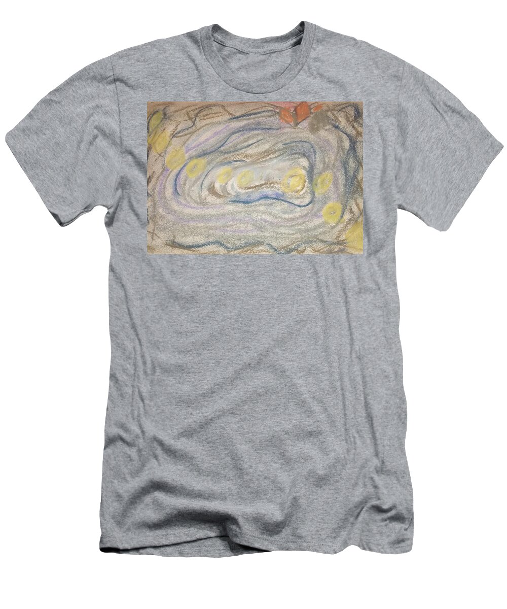 Abstract T-Shirt featuring the pastel Beyond by Suzanne Berthier