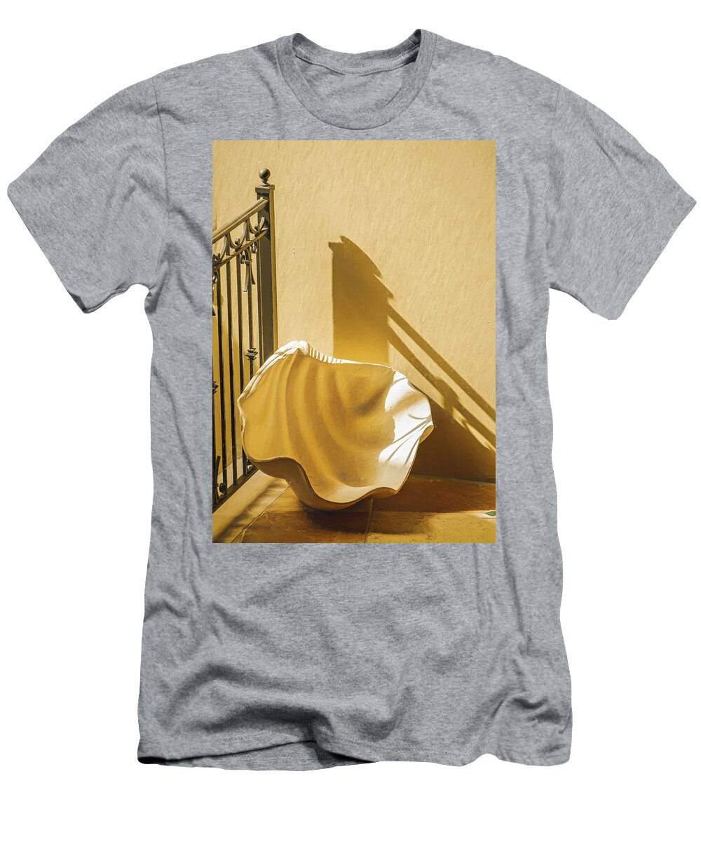 Antigua T-Shirt featuring the photograph Big Shell And Big Shadow In Antigua by Gary Slawsky