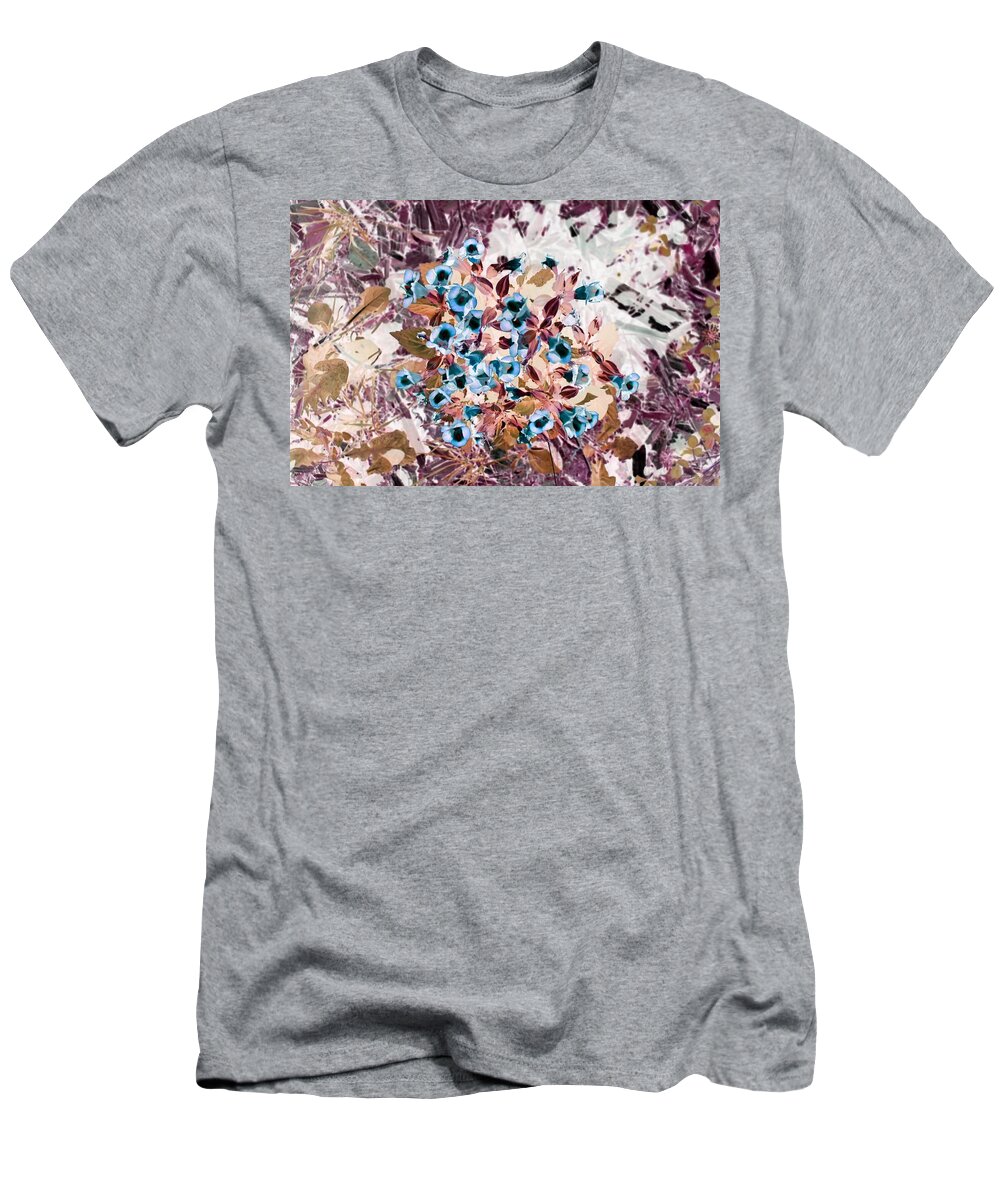 Flowers T-Shirt featuring the photograph Blue Autumn by Missy Joy