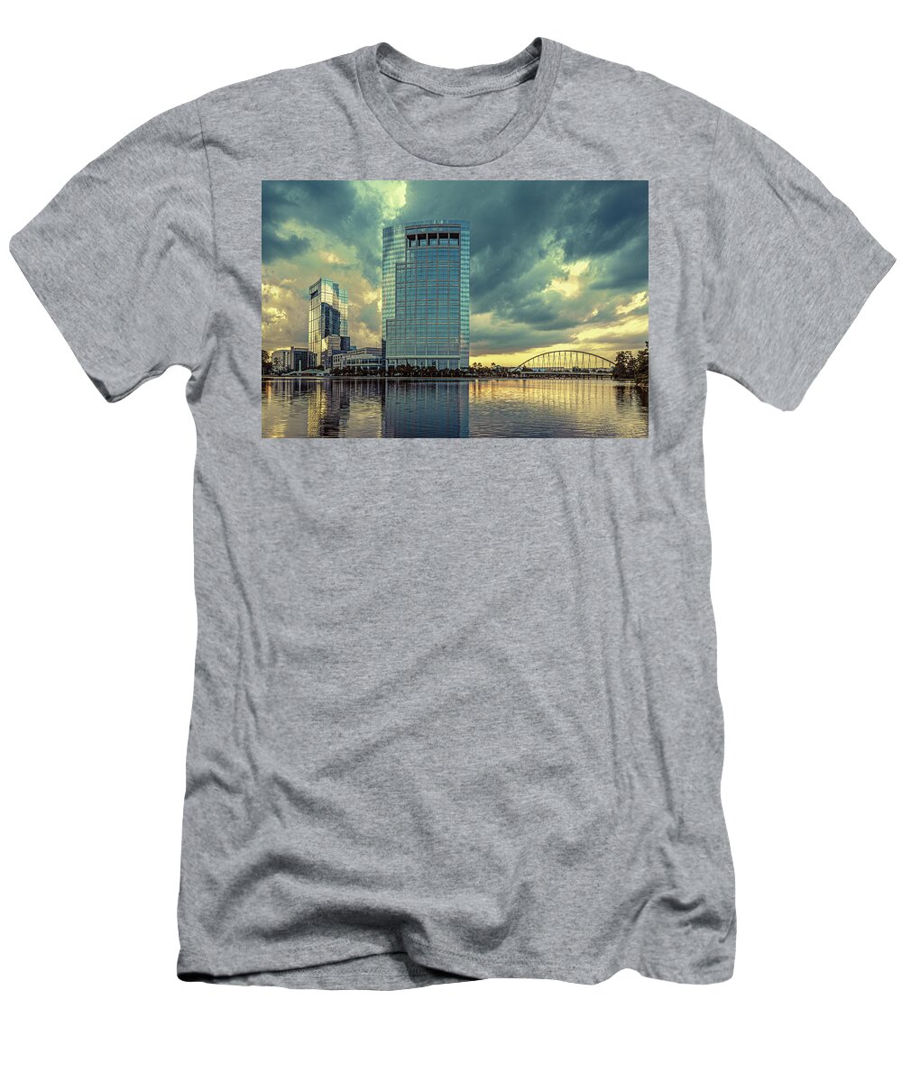 Architecture T-Shirt featuring the photograph Blue Hour At Lake Robbins by Mike Schaffner