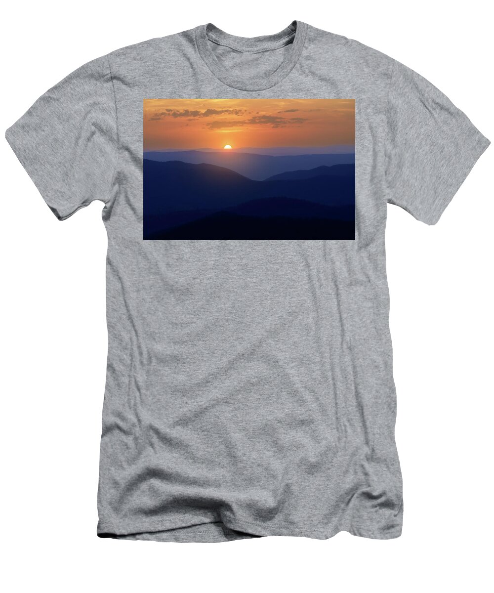 Virginia T-Shirt featuring the photograph Blue Ridge Sunset by Rick Berk