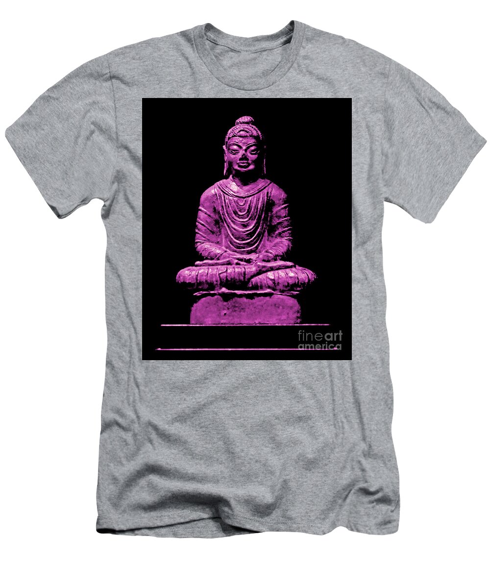 Buddha T-Shirt featuring the photograph Buddha Pink by Marisol VB