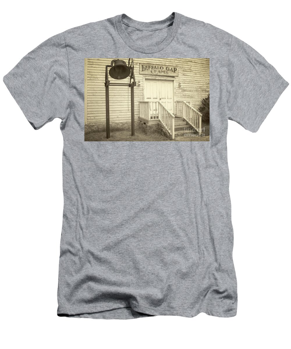 Buffalo Gap Chapel T-Shirt featuring the photograph Buffalo Gap Chapel by Imagery by Charly