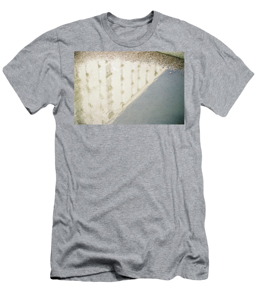 Water T-Shirt featuring the photograph Building reflection by Barthelemy De Mazenod