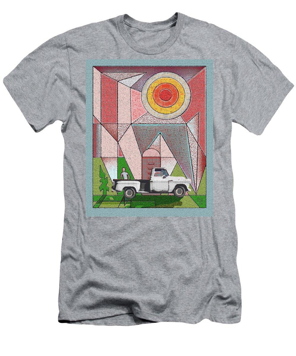 Out To Pasture T-Shirt featuring the digital art Out to Pasture / Old White Mare by David Squibb