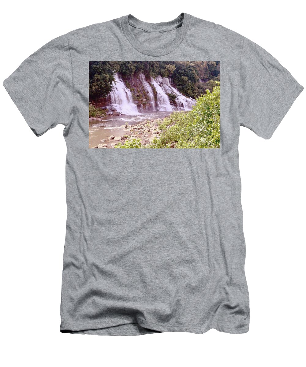 Falls T-Shirt featuring the photograph Burgess Falls Tennessee by Stacie Siemsen