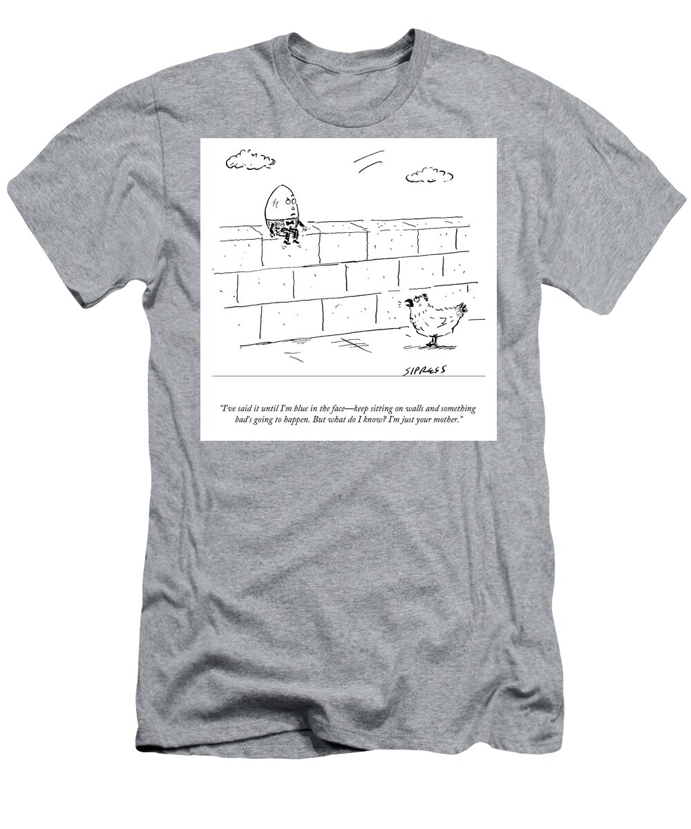A24200 T-Shirt featuring the drawing But What do I Know? by David Sipress