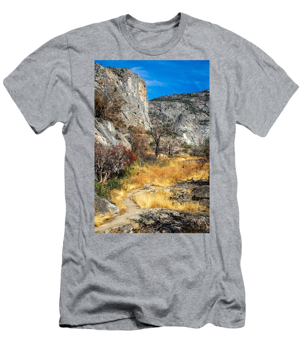 Hiking T-Shirt featuring the photograph By The Way by Stephen Sloan