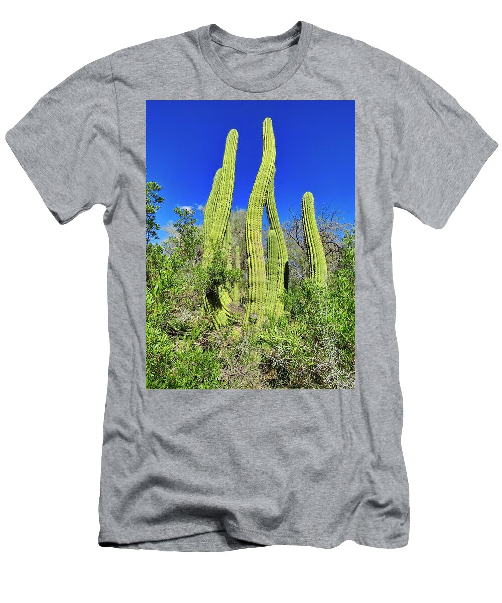Icon T-Shirt featuring the photograph Cactus Sway by Judy Kennedy