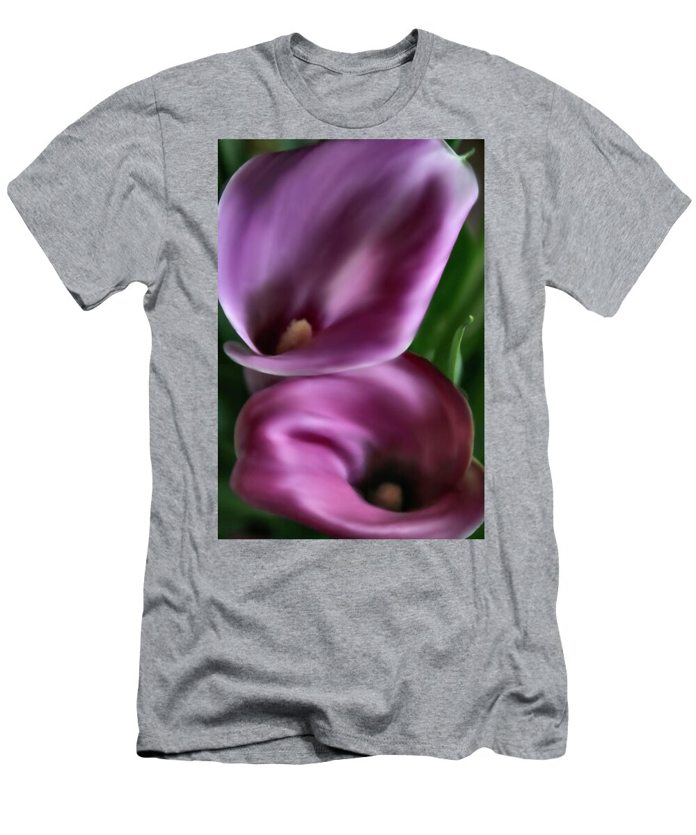 Calla Lilies T-Shirt featuring the photograph Calla Lilies by Sally Bauer
