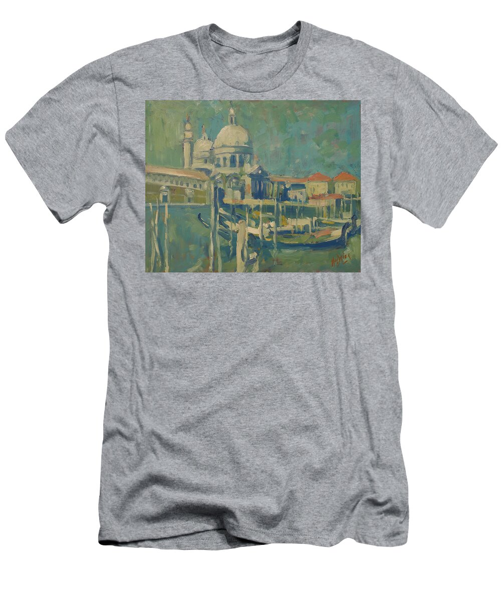 Venice T-Shirt featuring the painting Canale Grande Venice by Nop Briex