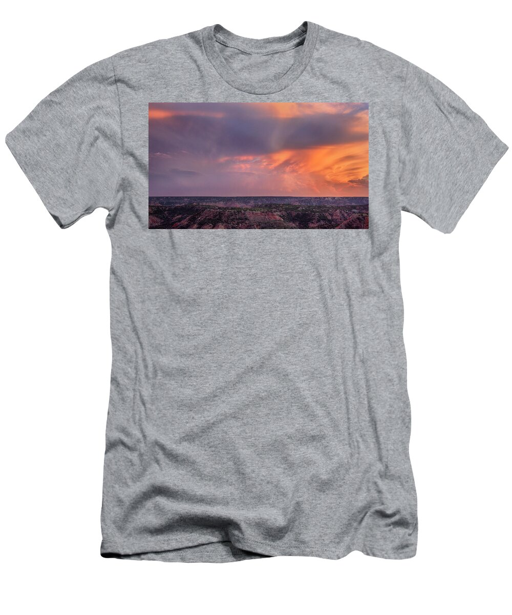 Palo Duro Canyon T-Shirt featuring the photograph Canyon Storm by Morris McClung