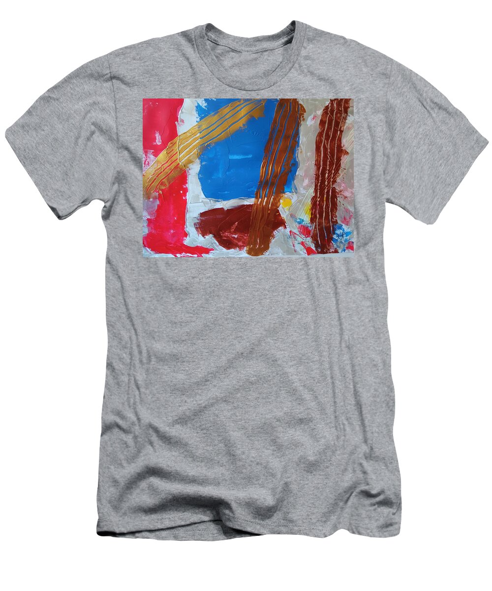  T-Shirt featuring the painting Caos55 open by Giuseppe Monti