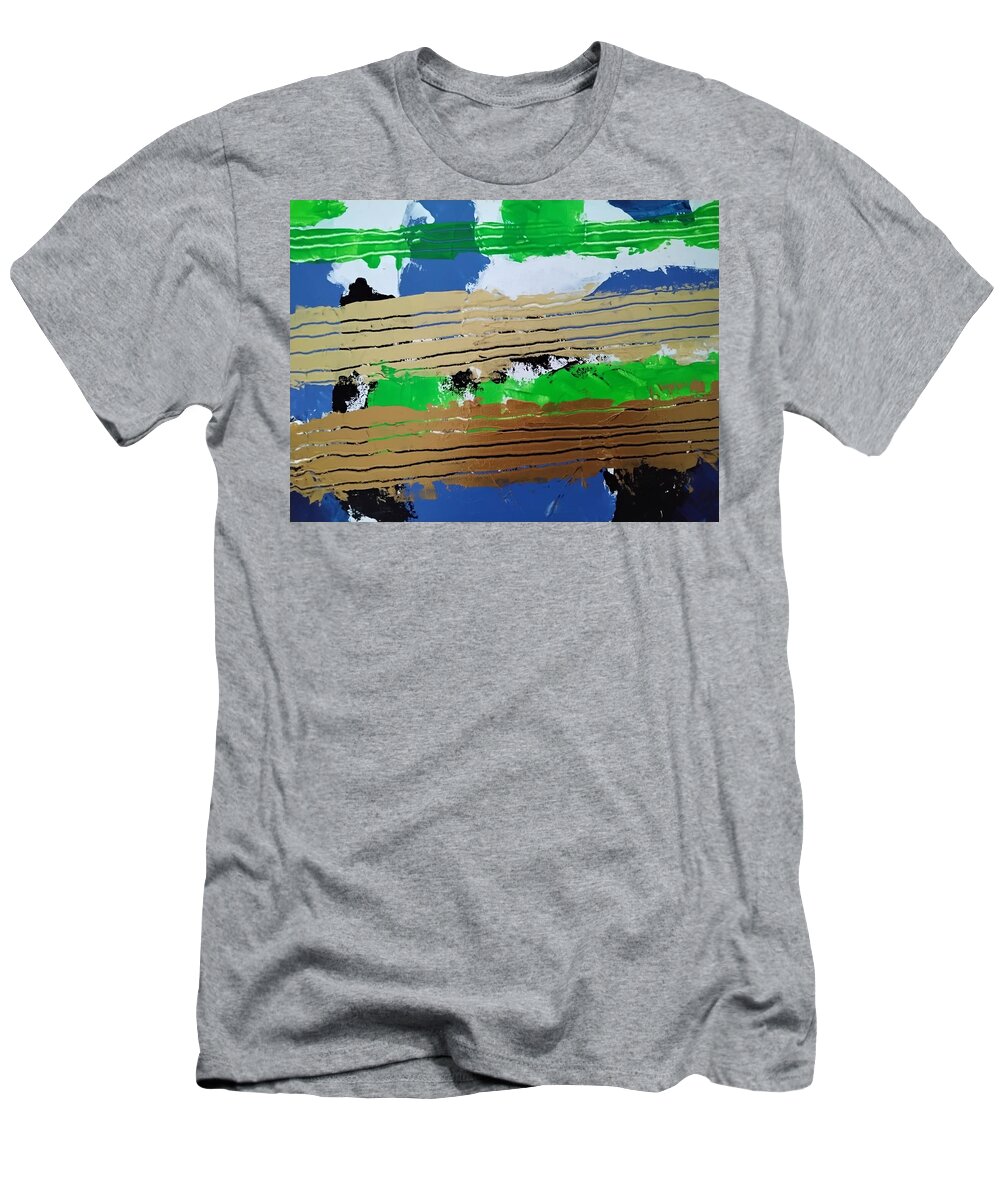  T-Shirt featuring the painting Caos73 Open Artwork by Giuseppe Monti