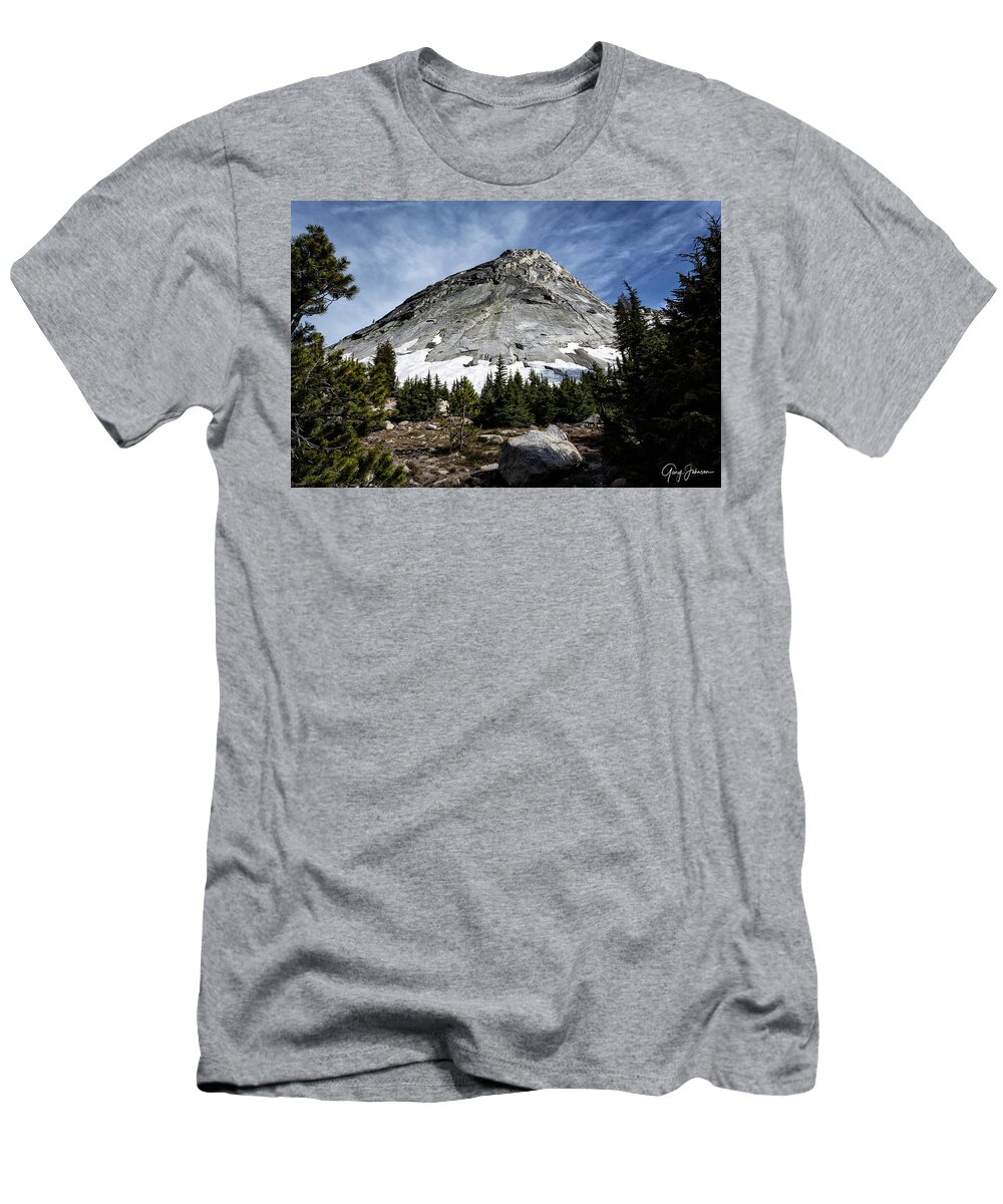 Yosemite T-Shirt featuring the photograph Cathedral Lakes Dome by Gary Johnson