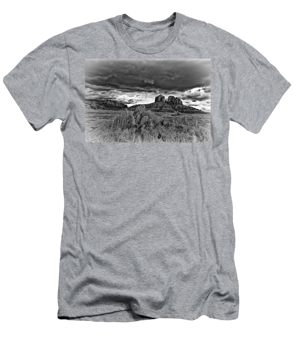 Cathedral Rock T-Shirt featuring the photograph Cathedral Never Fails Me by Tom Kelly