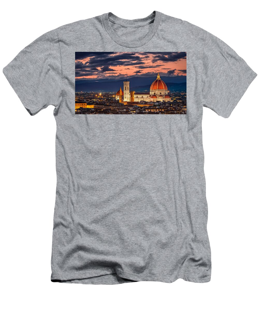 Florence T-Shirt featuring the photograph Cathedral of Florence by Peter Boehringer