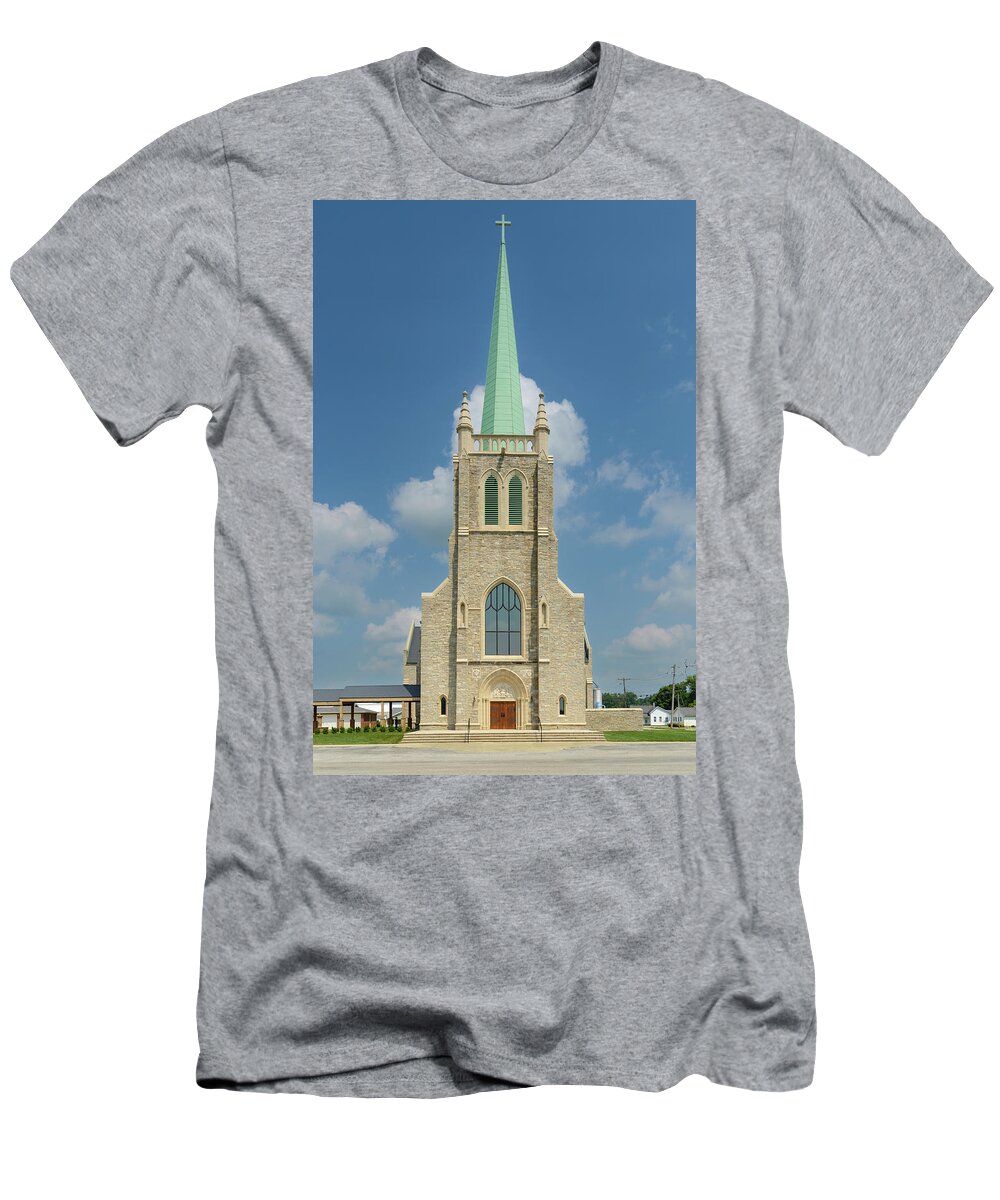 Catholic T-Shirt featuring the photograph Catholic Church by Grant Twiss