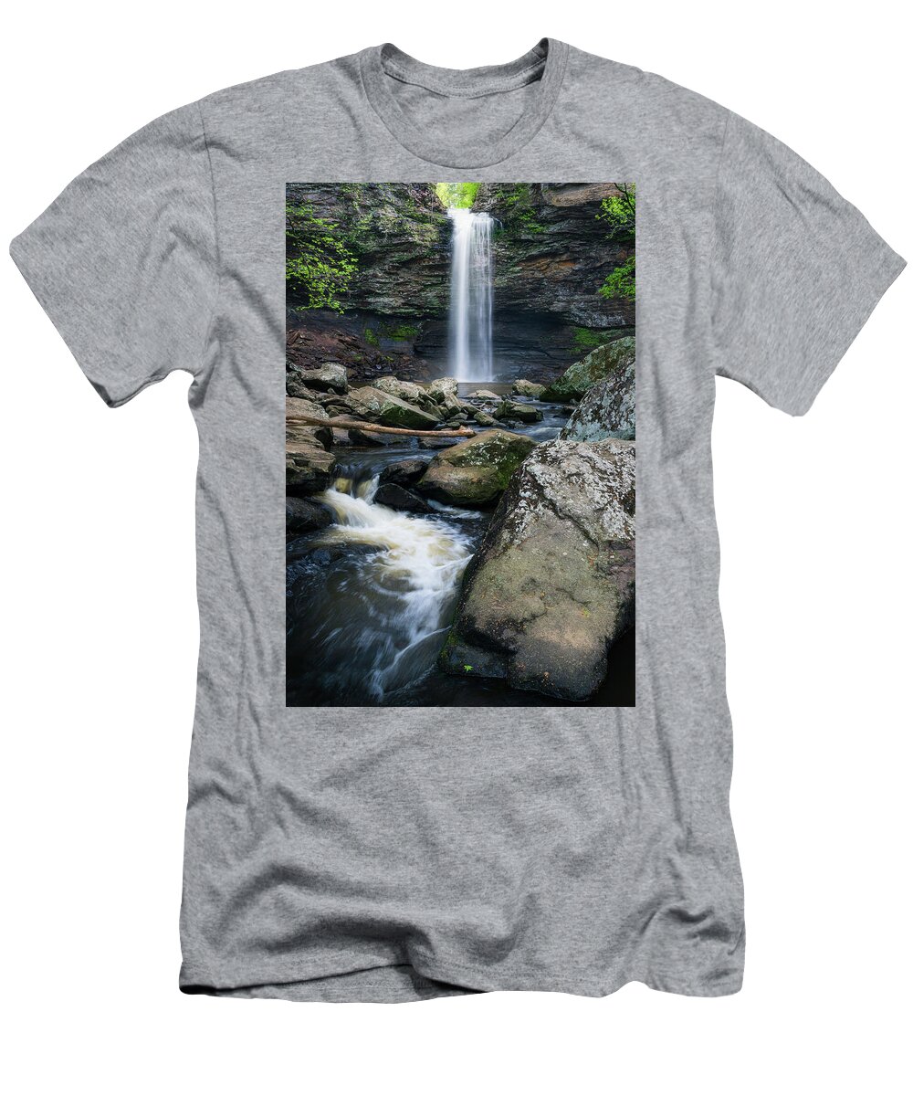 Waterfall T-Shirt featuring the photograph Cedar Falls by Chandler Weber