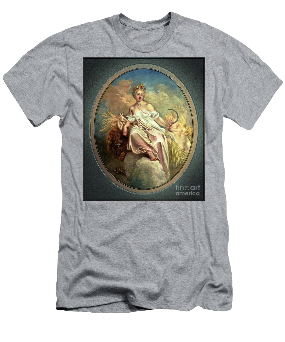 Ceres T-Shirt featuring the painting Ceres by Antoine Watteau Old Masters Reproduction by Rolando Burbon