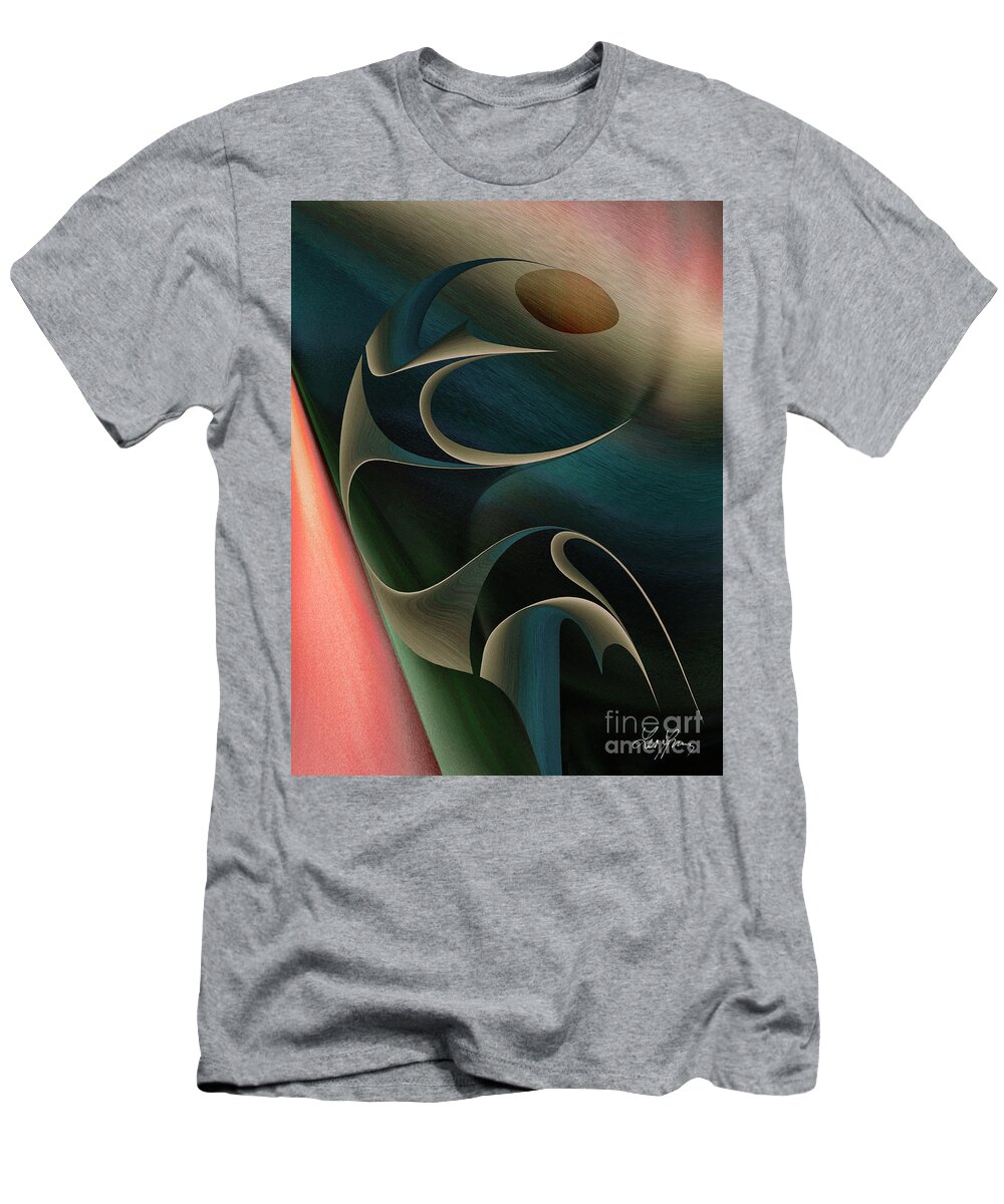 Chapter T-Shirt featuring the digital art Chapter on the theory of sport by Leo Symon