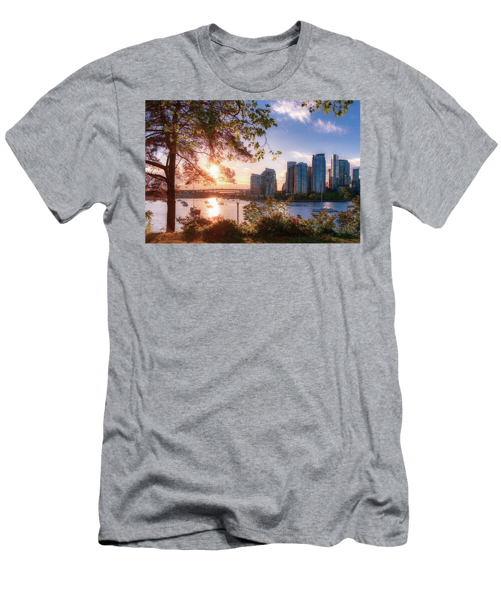 Sunset T-Shirt featuring the photograph Charleson Park by Irene Moriarty
