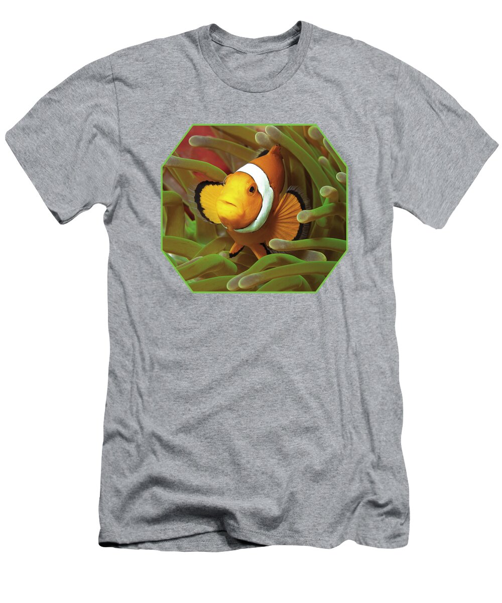 Clown Anemonefish T-Shirt featuring the photograph Cheeky Nemo - Anemonefish - by Ute Niemann