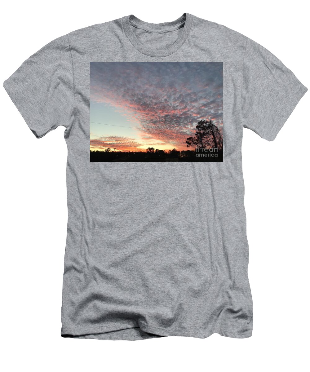 Courtland T-Shirt featuring the photograph Chilly Evening Sunset by Catherine Wilson