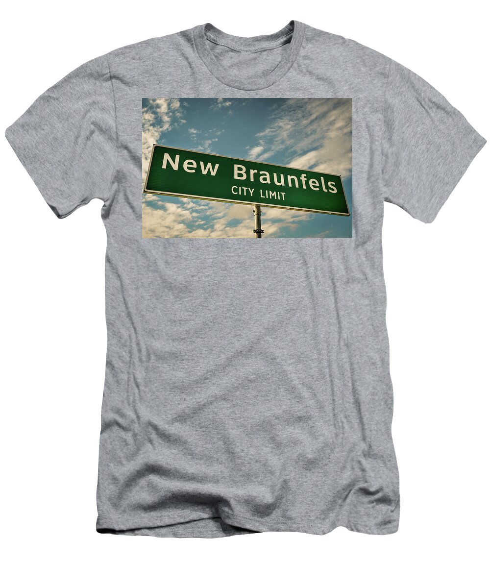 City Limit Sign New Braunfels T-Shirt by Kelly Wade - Pixels