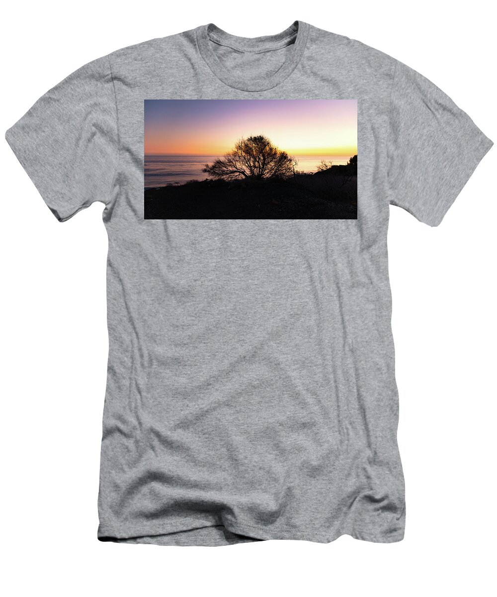 California T-Shirt featuring the photograph Coastal Tree After Sunset by Matthew DeGrushe