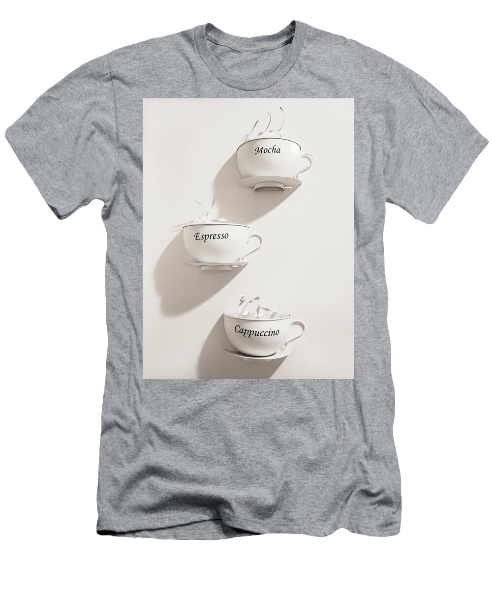 Coffee T-Shirt featuring the photograph Coffee Please by Sylvia Goldkranz