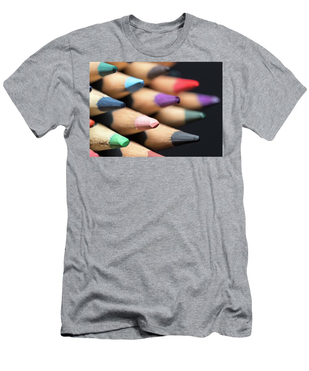 Pencil T-Shirt featuring the photograph Colored Pencils 1 by Amelia Pearn